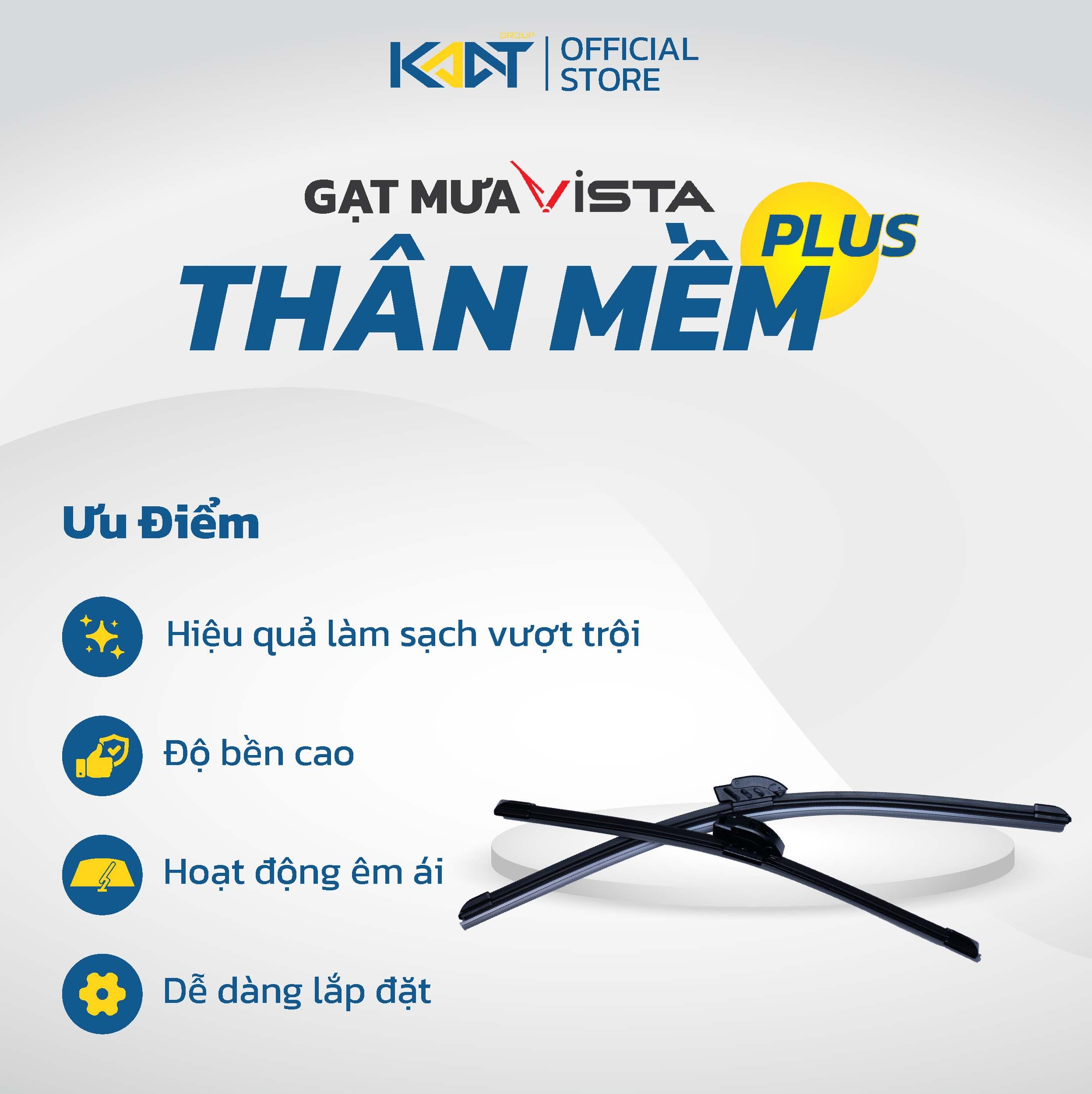 Cần Gạt Mưa Thân Mềm Plus