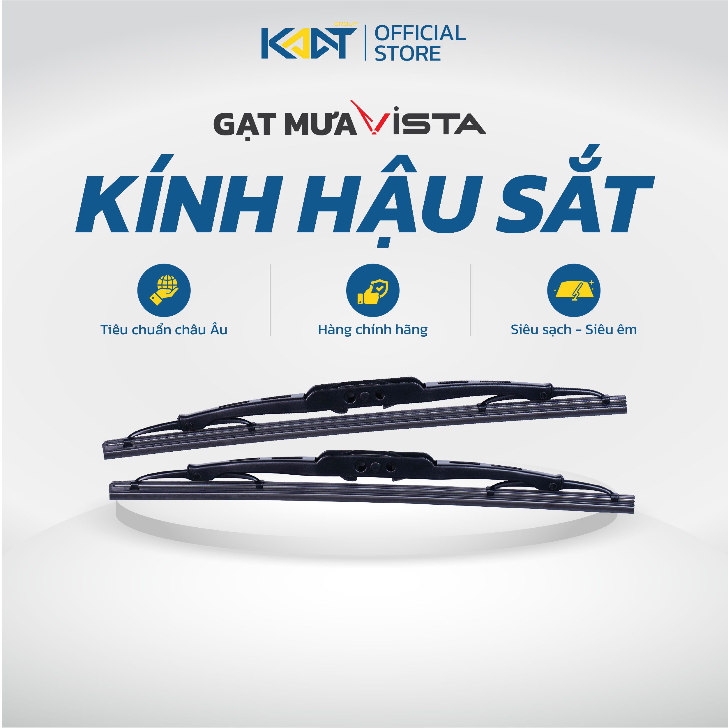 Cần Gạt Mưa Kính Hậu Sắt