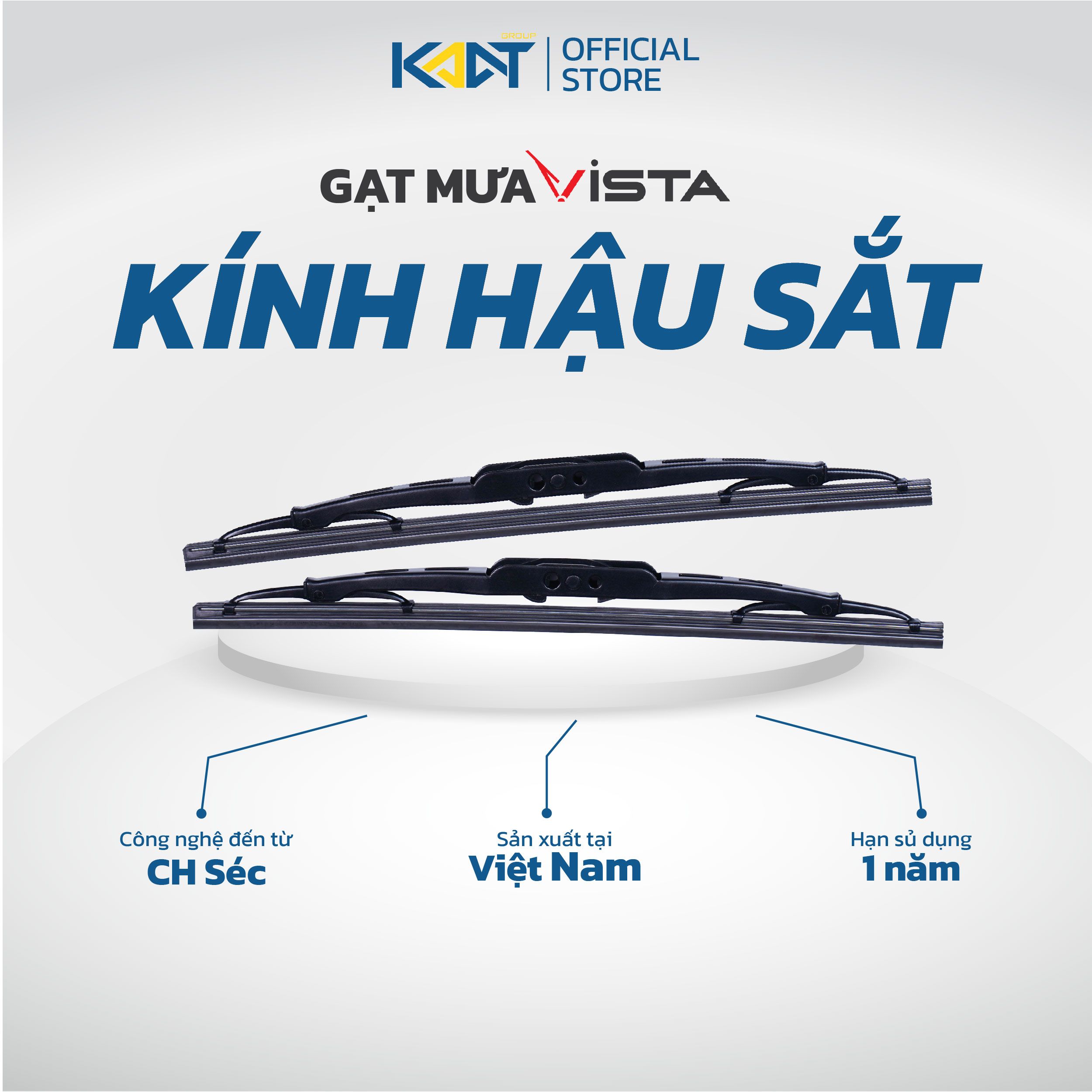 Cần Gạt Mưa Kính Hậu Sắt