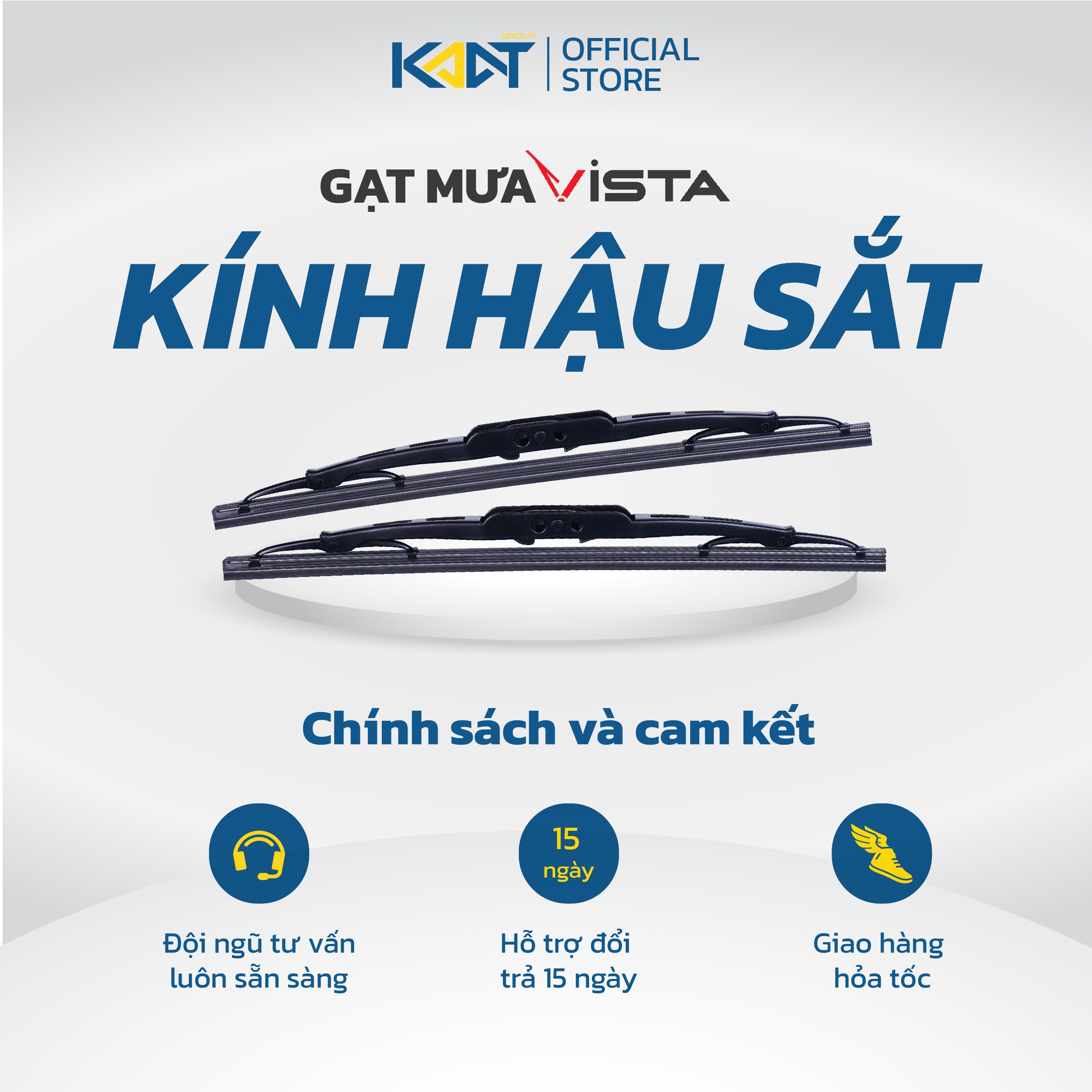 Cần Gạt Mưa Kính Hậu Sắt