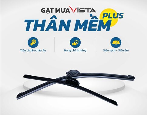 Cần Gạt Mưa Thân Mềm Plus