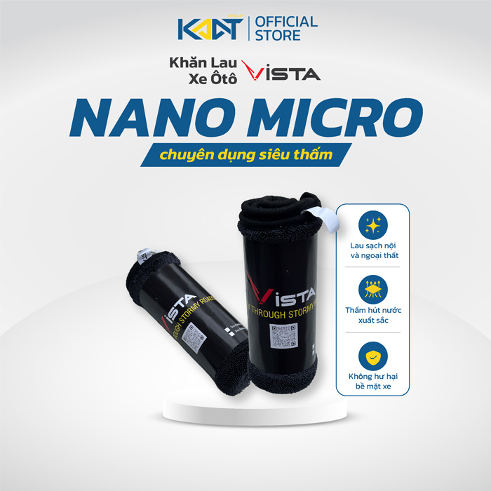 Khăn lau xe ô tô sợi Nano Micro Fiber Vista